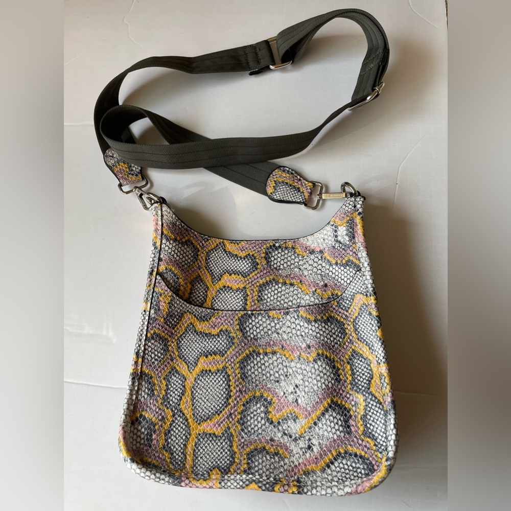 Ah dorned  snake print vegan leather crossbody bag ( NWOT )